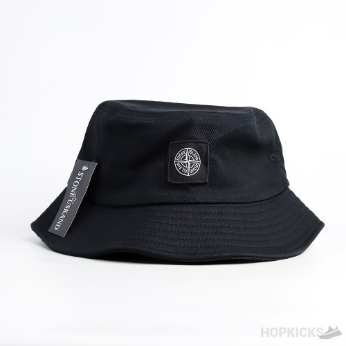 Stone Island Logo Bucket Black Hat